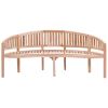 Banana Bench 78.7" Solid Teak Wood
