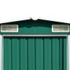 Garden Shed 101.2"x117.3"x70.1" Metal Green