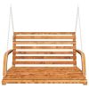 Swing Bench Solid Bent Wood with Teak Finish 49.6"x36.2"x24.8"
