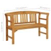 Patio Bench 44.9" Solid Acacia Wood