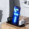 3 In 1 Charging Dock-black; Charging Station For Multiple Devices For IPhone 14/13/12/11 AirPods Pro 2/3/2/1 (with Adapter)