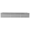 Garden Raised Bed Galvanized Steel 189"x31.5"x17.7" Gray