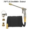 1pc High Pressure Thickened Car Washing Hose; Garden Water Pipe Metal Water Gun Nozzle; Retractable Water Hose Car Washing Tool Set