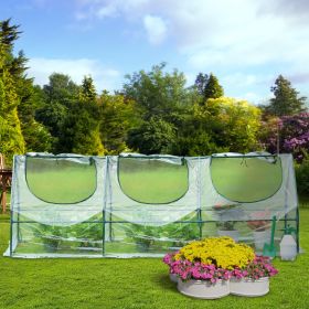 Outoodor mini greenhouse helps to protect plants opening conservatory;  three rooms; XH (opening conservatory/color: Round-transparent)